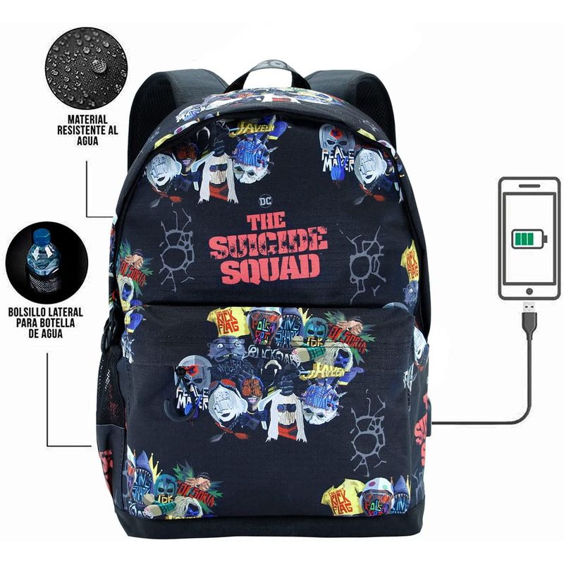 Carti si Birotica - Rechizite - Rucsacuri si genti scolare - Ghiozdan DC Comics Suicide Squad Taskforce, 45 x 30 x 18 cm Negru 45 x 30 x 18 cm - Infinity.ro