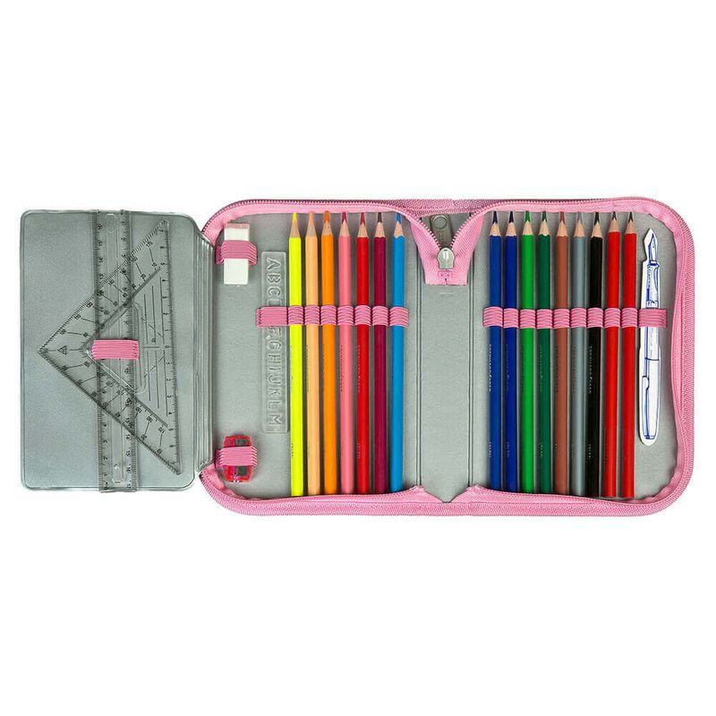 Carti si Birotica - Rechizite - Penare - Penar Minnie Mouse echipat, Roz, 14 x 20 x 3 cm Roz Minnie Mouse 1 - Infinity.ro