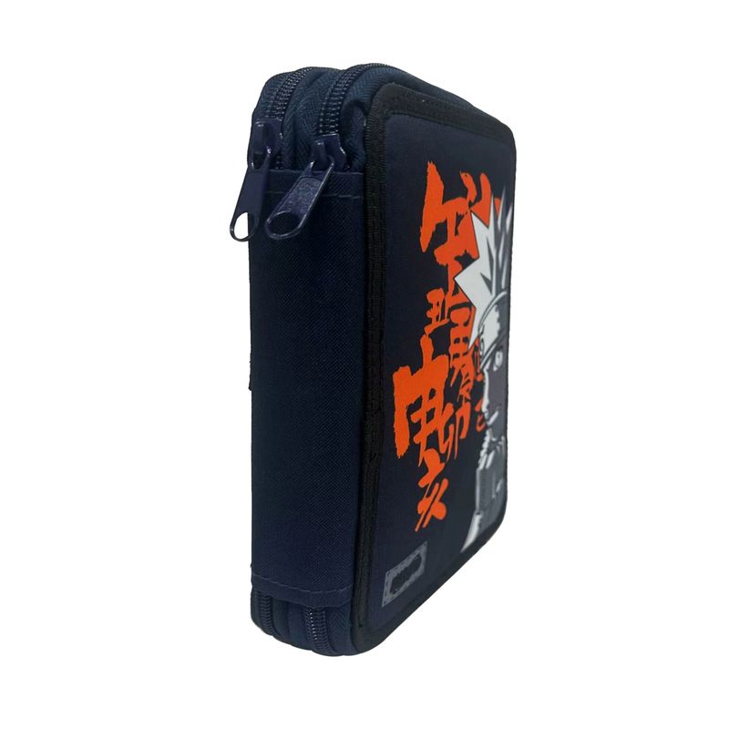 Carti si Birotica - Rechizite - Penare - Penar echipat 27 piese Naruto Letters, 2 compartimente, 19.5 x 12.5 x 4 cm Albastru 19.5 x 12.5 x 4 cm - Infinity.ro
