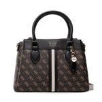 Fashion, accesorii si bijuterii - Femei - Accesorii femei - Genti si rucsacuri femei - Geanta Guess Kastina 3 Compartment Satchel HWSG84 05060 BRM 30 x 23 x 11,5 cm Maro - Infinity.ro