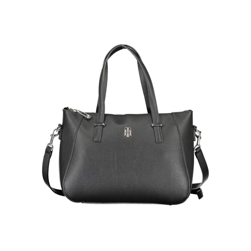 Fashion, accesorii si bijuterii - Femei - Accesorii femei - Genti si rucsacuri femei - Geanta Tommy Hilfiger Th Element Satchel AW0AW12011 34 x 25 x 12 cm Negru - Infinity.ro