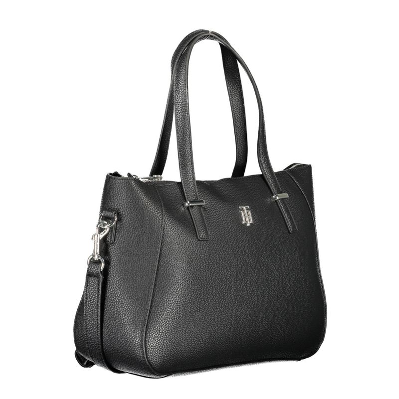 Fashion, accesorii si bijuterii - Femei - Accesorii femei - Genti si rucsacuri femei - Geanta Tommy Hilfiger Th Element Satchel AW0AW12011 34 x 25 x 12 cm Negru - Infinity.ro