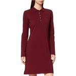 Fashion, accesorii si bijuterii - Femei - Imbracaminte femei - Rochii femei - Rochie mini Tommy Hilfiger cu logo discret M INTL Rosu Bordo - Infinity.ro