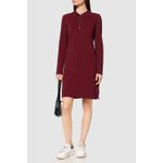 Fashion, accesorii si bijuterii - Femei - Imbracaminte femei - Rochii femei - Rochie mini Tommy Hilfiger cu logo discret M INTL Rosu Bordo - Infinity.ro
