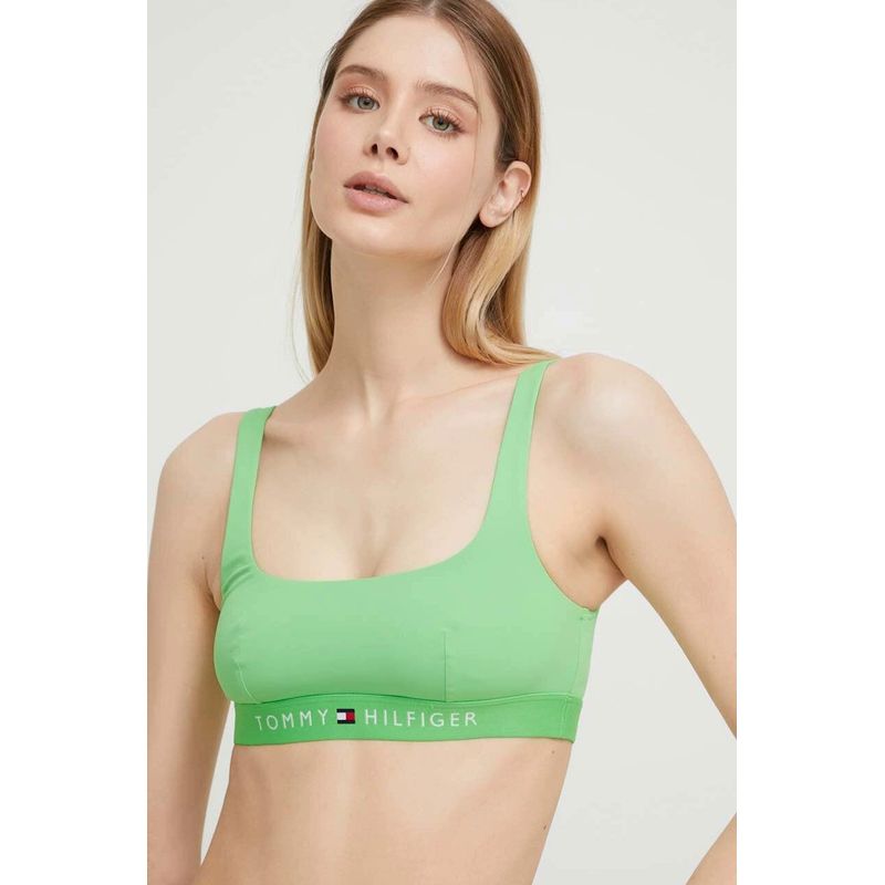 Fashion, accesorii si bijuterii - Femei - Lenjerie si pijamale femei - Costume de baie femei - Costum de baie dama Tommy Hilfiger UW0UW04108-4135 Verde  L INTL - Infinity.ro