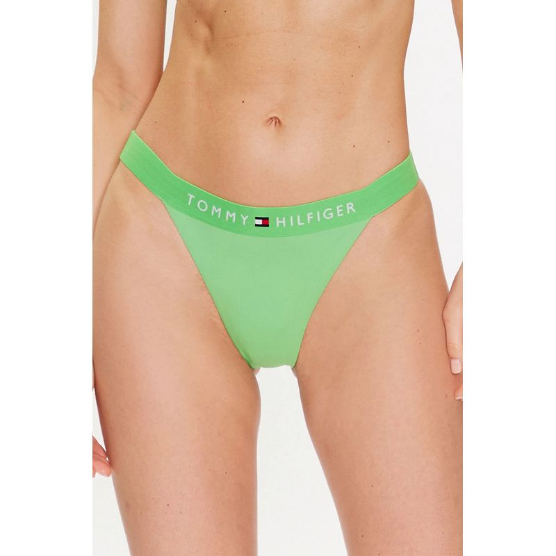 Fashion, accesorii si bijuterii - Femei - Lenjerie si pijamale femei - Costume de baie femei - Costum de baie dama Tommy Hilfiger UW0UW04108-4135 XL INTL Verde - Infinity.ro
