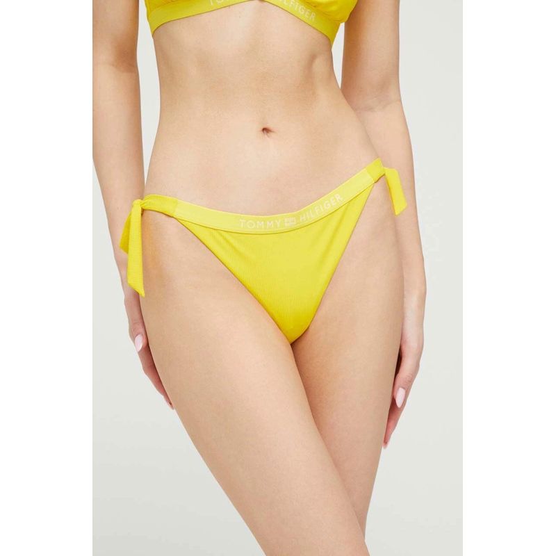 Fashion, accesorii si bijuterii - Femei - Lenjerie si pijamale femei - Costume de baie femei - Costum de baie dama Tommy Hilfiger UW0UW04583-4139 Galben  L INTL - Infinity.ro