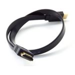 TV, Audio-Video si Foto - Accesorii TV si audio - Cabluri si adaptoare video - Cablu HDMI Plat MRG A340, Mufe aurite, 1.5 metri, Negru - Infinity.ro