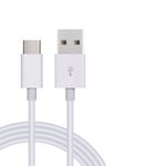 Laptop, Telefoane si Tablete - Telefoane mobile si accesorii - Accesorii Telefoane - Cabluri si adaptoare telefoane - Cablu USB TypeC MRG MCB117, Alb, Lungime 3 metri, Incarcare si Transfer Date - Infinity.ro