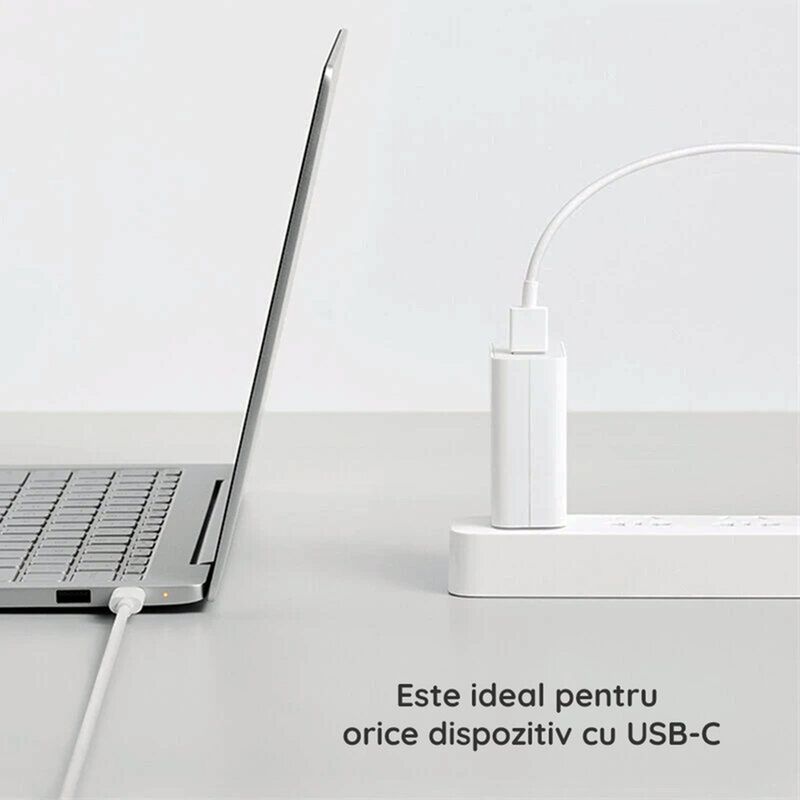 Laptop, Telefoane si Tablete - Telefoane mobile si accesorii - Accesorii Telefoane - Cabluri si adaptoare telefoane - Cablu USB TypeC MRG MCB114, Alb, Lungime 2 metri, Incarcare si Transfer Date - Infinity.ro