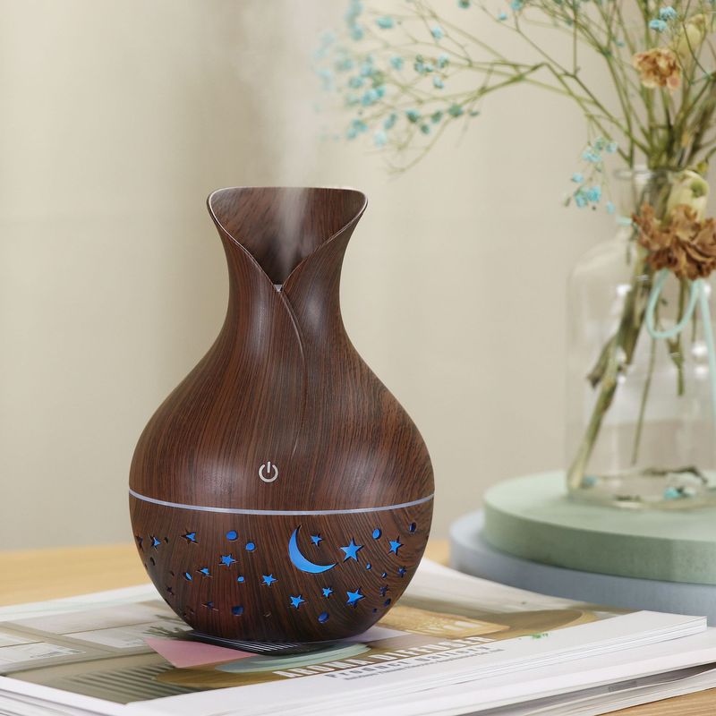 Electronice si Electrocasnice - Climatizare si sisteme de incalzire - Aparate filtrare aer - Umidificatoare - Umidificator de Aer MRG MAJ21003, Usb, Aromaterapie, Wenge - Infinity.ro