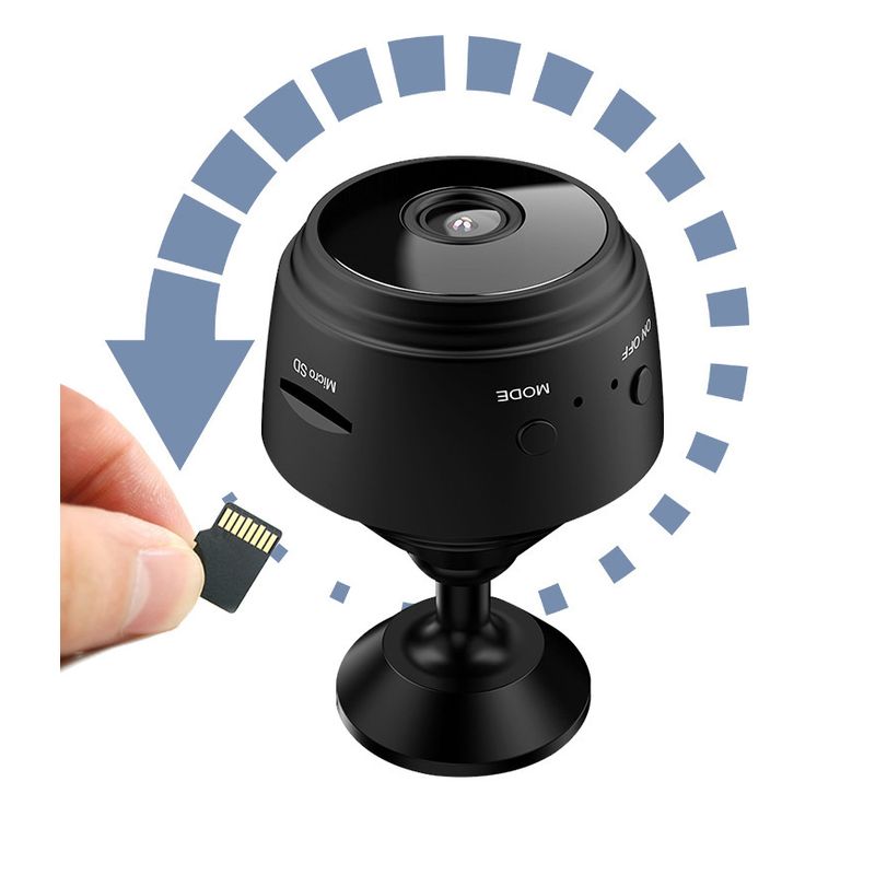 Casa si Gradina - Electrice - Smart Home - Camere de supraveghere - Mini Camera MRG M739, Wireless, Magnetica, Negru - Infinity.ro