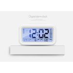 Casa si Gradina - Decoratiuni - Ceasuri - Ceas cu Termometru MRG M899, LCD ,cu Lumina Noapte, Alb - Infinity.ro