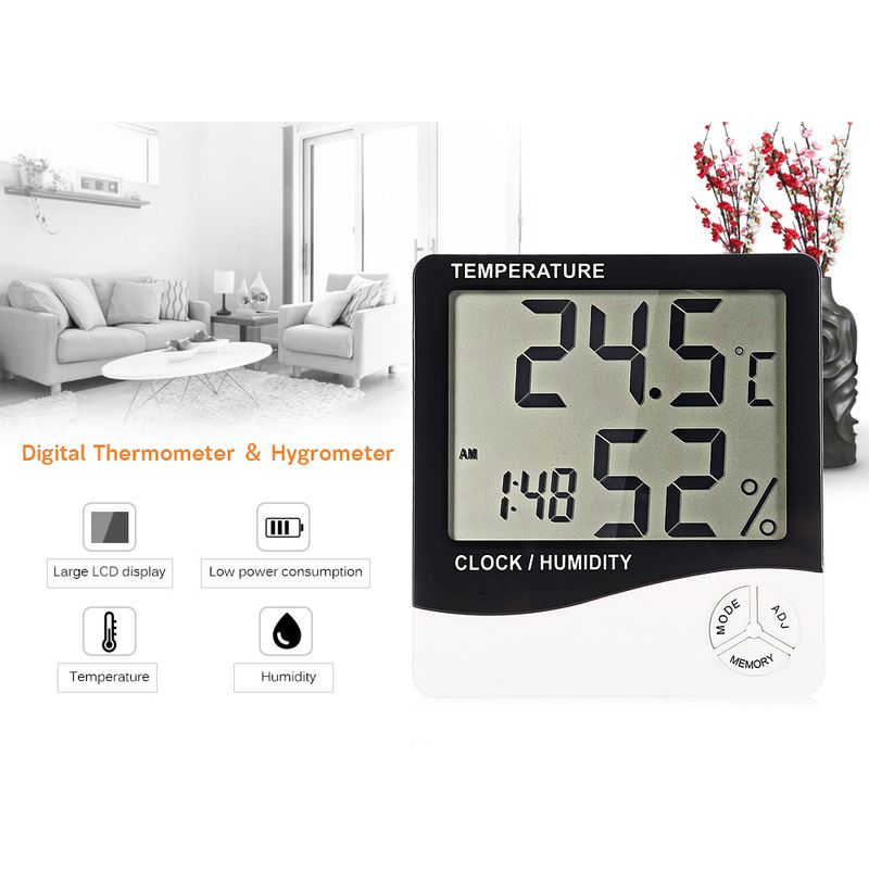 TV, Audio-Video si Foto - Optica, astronomie si metrologie - Meteorologie - Termometre Meteo - Termometru si Higrometru Digital de Camera MRG MHTC1 - Infinity.ro