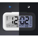 Casa si Gradina - Decoratiuni - Ceasuri - Ceas cu Termometru MRG M899, LCD ,cu Lumina Noapte, Alb - Infinity.ro