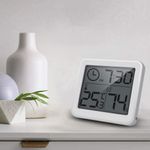 TV, Audio-Video si Foto - Optica, astronomie si metrologie - Meteorologie - Termometre Meteo - Mini Statie Meteo MRG M-365, Pentru interior, Termometru, Higrometru, Alb - Infinity.ro