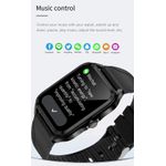 Laptop, Telefoane si Tablete - Wearables si gadgeturi - Wearables - Smartwatch-uri - Ceas Smartwatch MRG MLC204, Bluetooth, Apeluri, Sms, Social Media, Silicon Negru - Infinity.ro