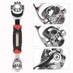 Casa si Gradina - Constructii - Scule de mana si unelte - Chei si truse chei - Cheie universala MRG M-474, 48 in 1, Multifunctionala, Rotire 360 grade, Negru / Rosu - Infinity.ro