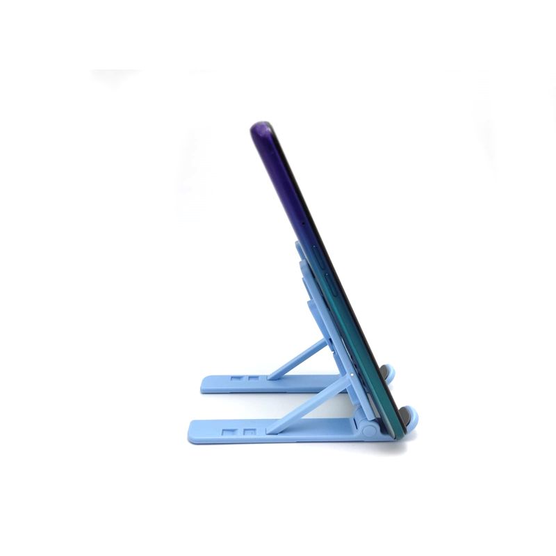 Laptop, Telefoane si Tablete - Telefoane mobile si accesorii - Accesorii Telefoane - Suport si docking telefoane - Suport Telefon MRG MN0000, Pentru birou, Pliabil, Albastru - Infinity.ro