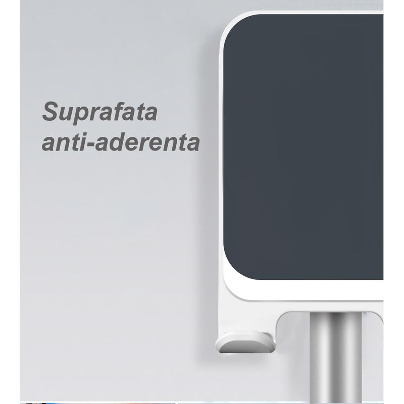 Laptop, Telefoane si Tablete - Telefoane mobile si accesorii - Accesorii Telefoane - Suport si docking telefoane - Suport Telefon MRG MK1, Pliabil, Rotativ, Alb - Infinity.ro