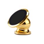 Laptop, Telefoane si Tablete - Telefoane mobile si accesorii - Accesorii Telefoane - Suport si docking telefoane - Suport Auto Telefon Magnetic 360 MRG L335 Autoadeziv, Universal, Gold - Infinity.ro