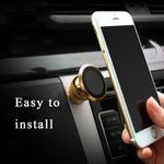 Laptop, Telefoane si Tablete - Telefoane mobile si accesorii - Accesorii Telefoane - Suport si docking telefoane - Suport Auto Telefon Magnetic 360 MRG L335 Autoadeziv, Universal, Gold - Infinity.ro