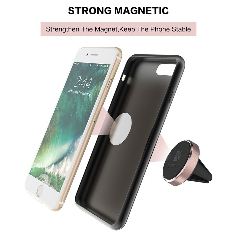 Laptop, Telefoane si Tablete - Telefoane mobile si accesorii - Accesorii Telefoane - Suport si docking telefoane - Suport grila ventilatie pentru telefon MRG L-225, cu magnet, Argintiu - Infinity.ro