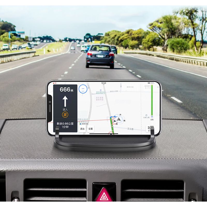 Laptop, Telefoane si Tablete - Telefoane mobile si accesorii - Accesorii Telefoane - Suport si docking telefoane - Suport telefon MRG MP668, Pentru masina, cu placuta numar telefon, Negru - Infinity.ro