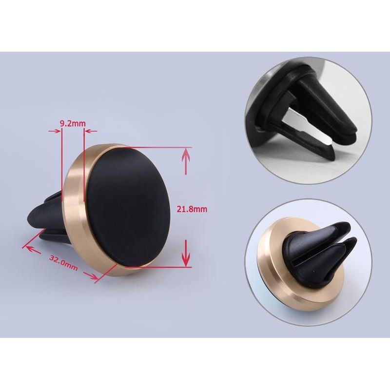 Laptop, Telefoane si Tablete - Telefoane mobile si accesorii - Accesorii Telefoane - Suport si docking telefoane - Suport grila ventilatie pentru telefon MRG L-225, cu magnet, Argintiu - Infinity.ro