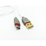 Laptop, Telefoane si Tablete - Telefoane mobile si accesorii - Accesorii Telefoane - Cabluri si adaptoare telefoane - Cablu Date si Incarcare MRG L-RONPIN, Type-C, Cablu de Panza, Alb - Infinity.ro