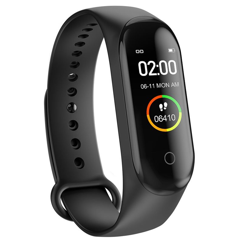 Laptop, Telefoane si Tablete - Wearables si gadgeturi - Wearables - Bratari fitness - Bratara fitness MRG P-M4, Inteligenta, Bluetooth, Negru - Infinity.ro