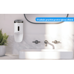 Casa si Gradina - Sanitare - Suporturi si accesorii baie - Dispensere - Dozator automat de sapun lichid, senzor inteligent Touchless, montare pe perete, impermeabil, alb, capacitate 750 ml - Infinity.ro
