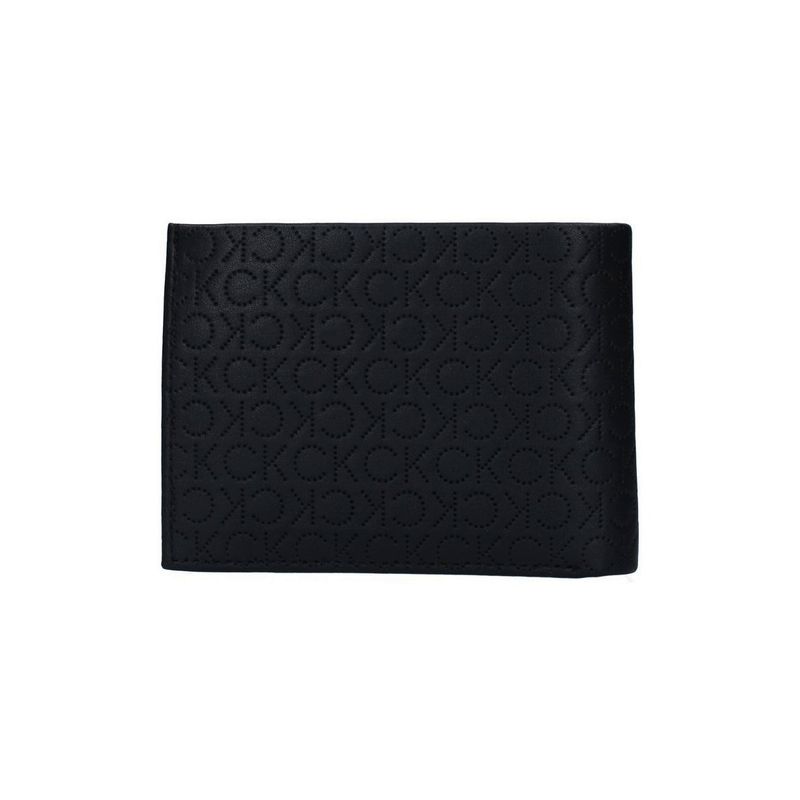 Fashion, accesorii si bijuterii - Barbati - Accesorii barbati - Portofele barbati - Portofel Calvin Klein perforato all-over K50K508742 Negru 13 x 10,5 x 2 cm - Infinity.ro