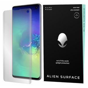 Folie de protectie compatibila cu Samsung Galaxy S10, Polimer, Premium Hardness, Transparenta