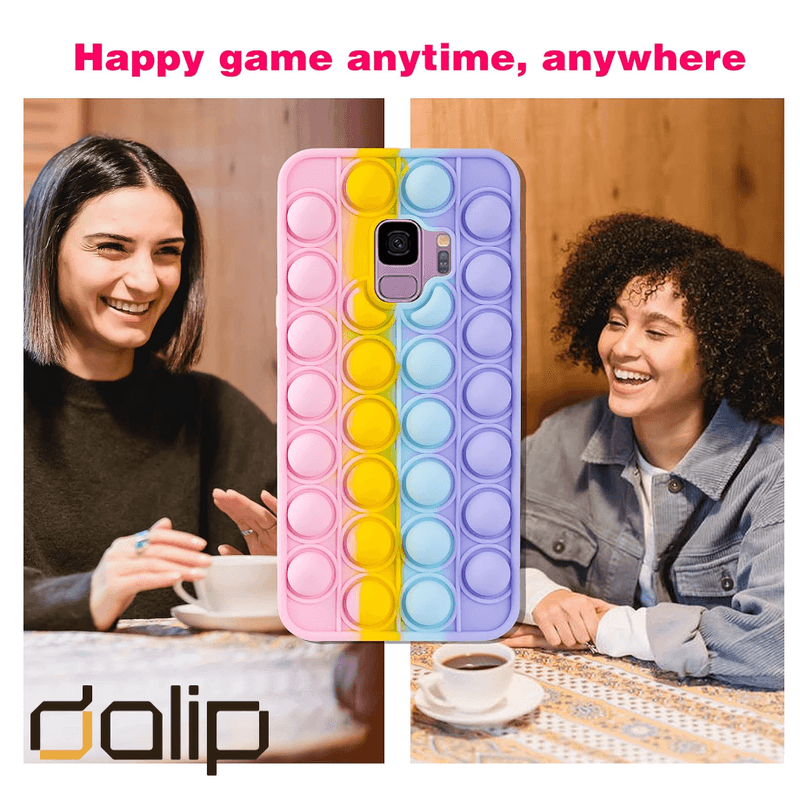 Laptop, Telefoane si Tablete - Telefoane mobile si accesorii - Accesorii Telefoane - Huse telefoane - Husa, Pop IT pentru Samsung Galaxy A72, Dalip Game ON, Silicon, Multicolor Pink - Infinity.ro