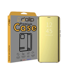 Laptop, Telefoane si Tablete - Telefoane mobile si accesorii - Accesorii Telefoane - Huse telefoane - Husa Flip Mad ClearView Mirror Dalip, pentru iPhone 11, Premium TPU, Gold - Infinity.ro