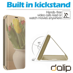 Laptop, Telefoane si Tablete - Telefoane mobile si accesorii - Accesorii Telefoane - Huse telefoane - Husa Flip Mad ClearView Mirror Dalip, pentru iPhone 11, Premium TPU, Gold - Infinity.ro