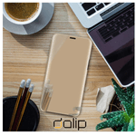 Laptop, Telefoane si Tablete - Telefoane mobile si accesorii - Accesorii Telefoane - Huse telefoane - Husa Flip Mad ClearView Mirror Dalip, pentru iPhone 11, Premium TPU, Gold - Infinity.ro