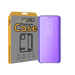 Husa Flip Mad ClearView Mirror Dalip, pentru Samsung Galaxy S8, Premium TPU, Mov