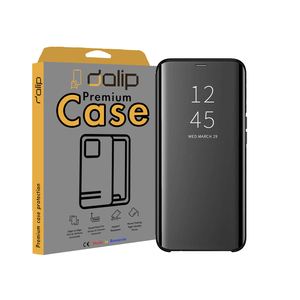 Husa Flip Mad ClearView Mirror Dalip, pentru Samsung Galaxy S8, Premium TPU, Negru