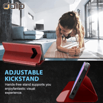 Laptop, Telefoane si Tablete - Telefoane mobile si accesorii - Accesorii Telefoane - Huse telefoane - Husa Smart Fold Dalip, pentru Samsung Galaxy S21 Ultra, Premium TPU, Rosu - Infinity.ro