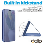 Laptop, Telefoane si Tablete - Telefoane mobile si accesorii - Accesorii Telefoane - Huse telefoane - Husa Flip Mad ClearView Mirror Dalip, pentru Samsung Galaxy A14 4G/5G, Premium TPU, Albastru - Infinity.ro