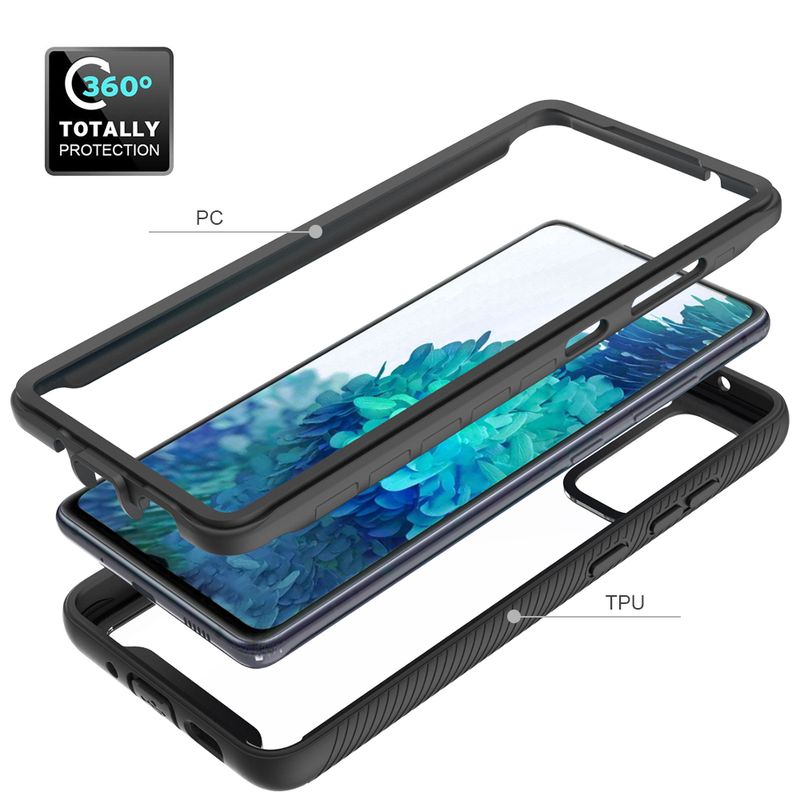 Laptop, Telefoane si Tablete - Telefoane mobile si accesorii - Accesorii Telefoane - Huse telefoane - Husa pentru Samsung Galaxy S20 FE/S20 FE 5G + Folie, Policarbonat, Black - Infinity.ro