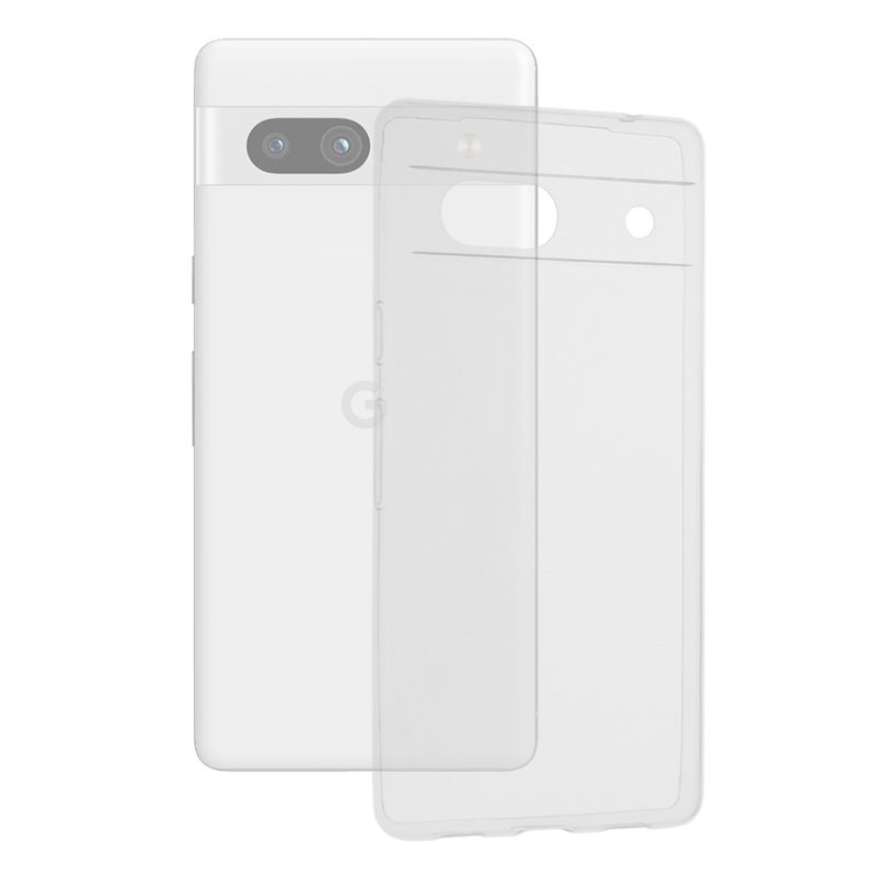 Laptop, Telefoane si Tablete - Telefoane mobile si accesorii - Accesorii Telefoane - Huse telefoane - Husa de protectie din silicon, pentru Google Pixel 7a, Transparent - Infinity.ro