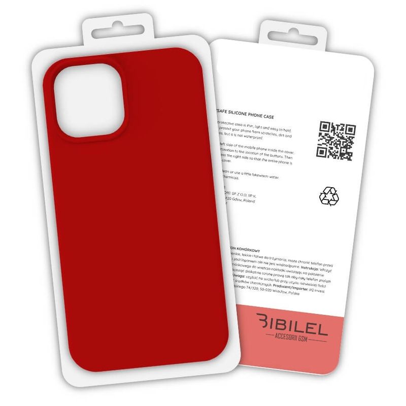 Laptop, Telefoane si Tablete - Telefoane mobile si accesorii - Accesorii Telefoane - Huse telefoane - Husa pentru iPhone 13, Silicon Premium, de culoare rosie - Infinity.ro