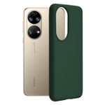 Laptop, Telefoane si Tablete - Telefoane mobile si accesorii - Accesorii Telefoane - Huse telefoane - Husa pentru Huawei P50, Silicon, Dark Green - Infinity.ro
