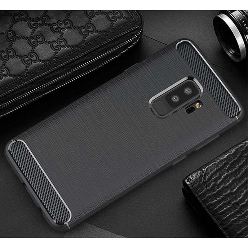 Laptop, Telefoane si Tablete - Telefoane mobile si accesorii - Accesorii Telefoane - Huse telefoane - Husa pentru Samsung Galaxy S9 Plus, Poliuretan, Black - Infinity.ro
