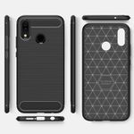 Laptop, Telefoane si Tablete - Telefoane mobile si accesorii - Accesorii Telefoane - Huse telefoane - Husa pentru Huawei P20 Lite, Poliuretan, Black - Infinity.ro