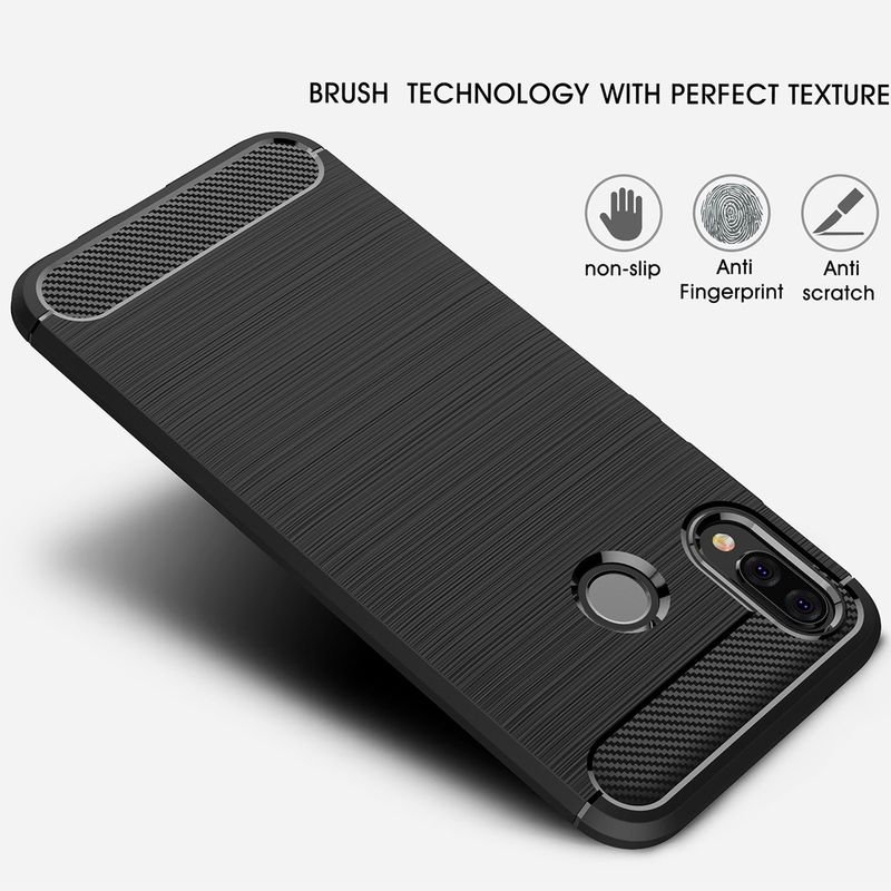 Laptop, Telefoane si Tablete - Telefoane mobile si accesorii - Accesorii Telefoane - Huse telefoane - Husa pentru Huawei P20 Lite, Poliuretan, Black - Infinity.ro