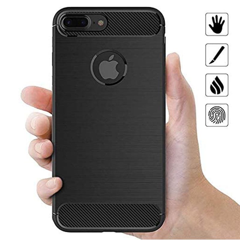 Laptop, Telefoane si Tablete - Telefoane mobile si accesorii - Accesorii Telefoane - Huse telefoane - Husa pentru iPhone 7 Plus, Poliuretan, Black - Infinity.ro